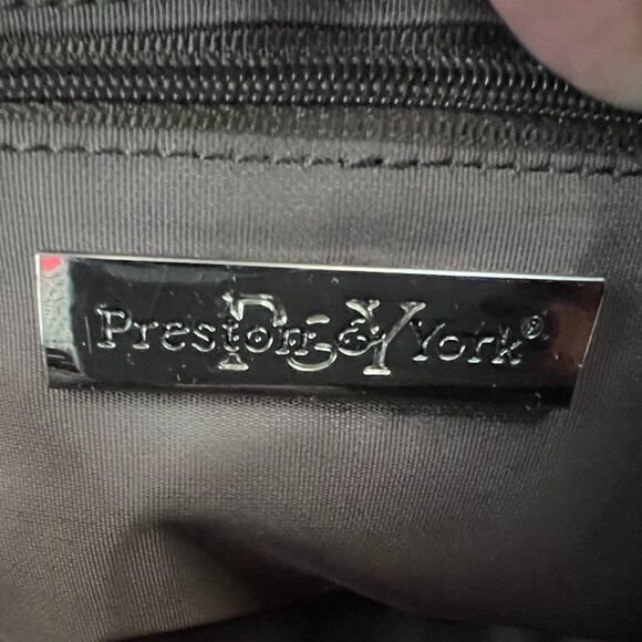 Black Leather Handbag, with Raspberry Red Contrast Edges, Preston & York - Picture 10 of 10